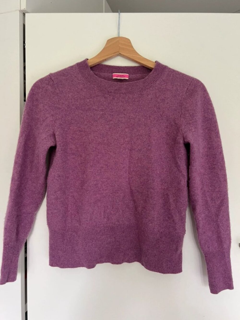 Women’s Purple Crewneck Sweater, XS